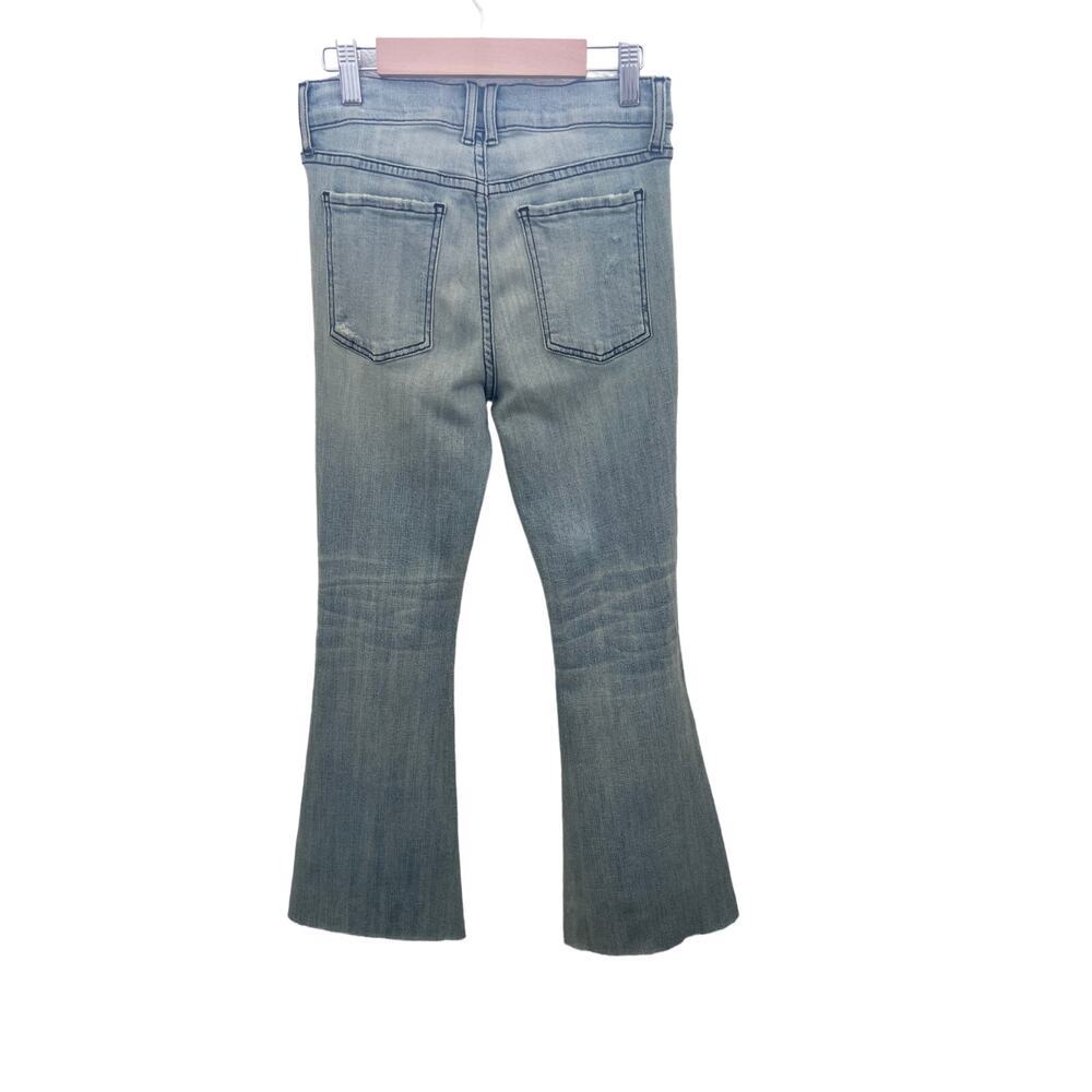 Pistola Women's Distressed Flare Jeans Size 27 Light Wash Denim - Picture 2 of 8